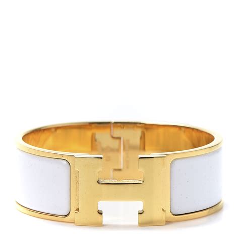 hermes white bangle|vintage hermes bangle.